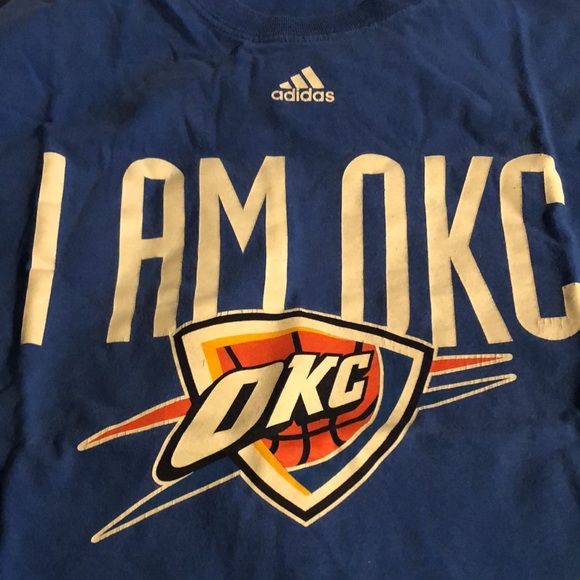 Adidas OKC Thunder Men’s Tee Retro Size XL - Picture 2 of 2